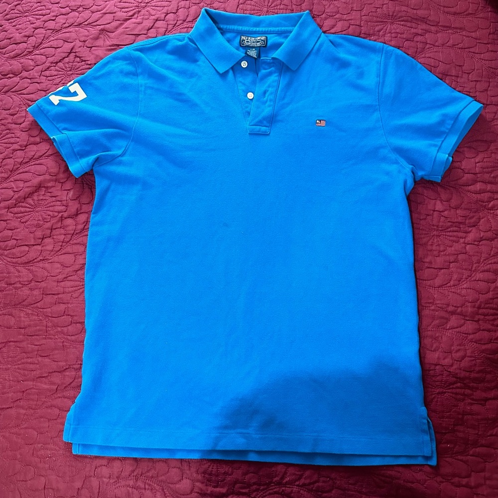Men’s polo shirt - large - blue